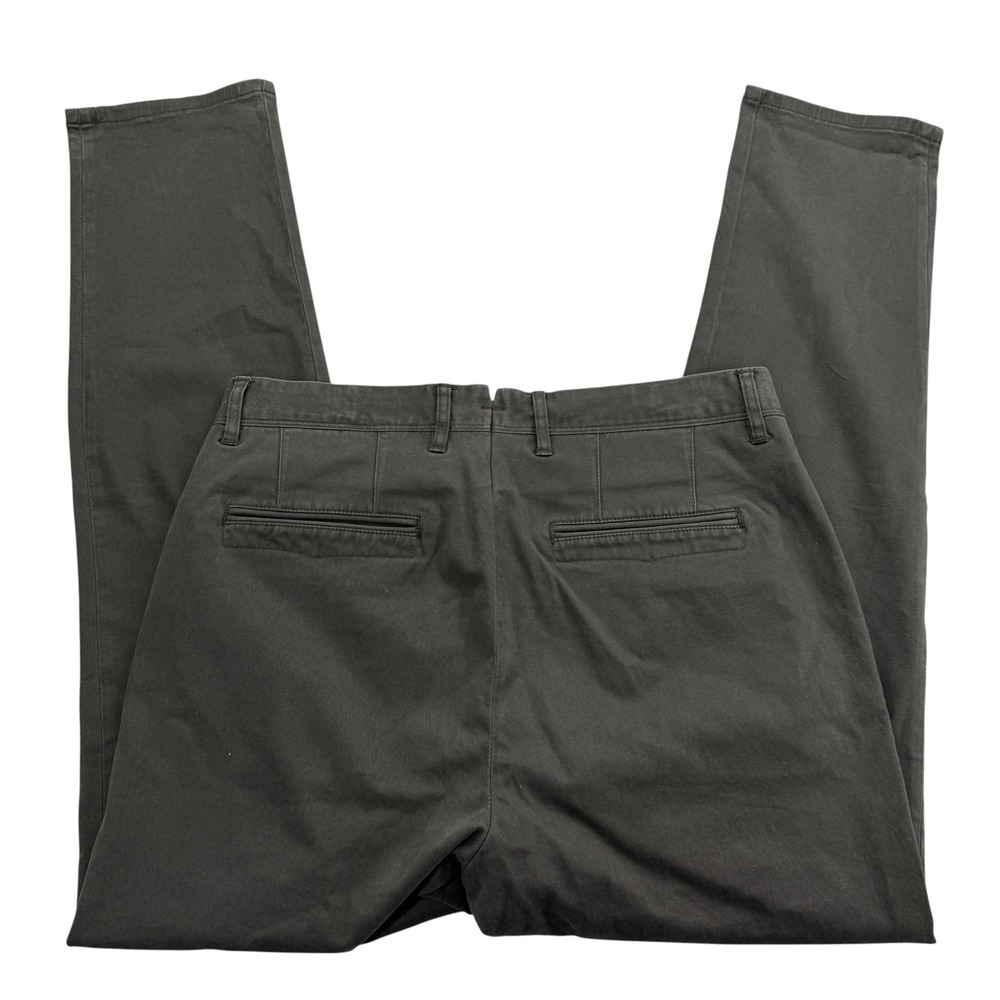 Mott & Bow Pants Mens 31 X 30 Gray Chino Regular Flat Front Stretch Pockets
